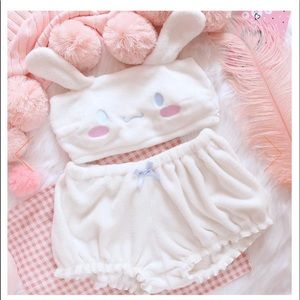 Kawaii Plush Anime Pajama Set